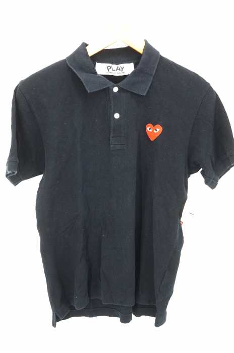 PLAY COMME des GARCONS (プレイコムデギャルソン) AD2011 ハートワッペンポロシャツ メンズ トップス