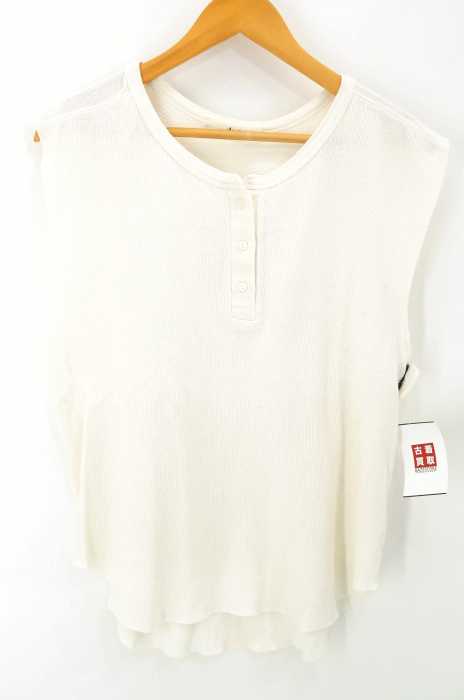 Another Edition （アナザーエディション） ハニカムメッシュヘンリーネックTシャツ レディース トップス