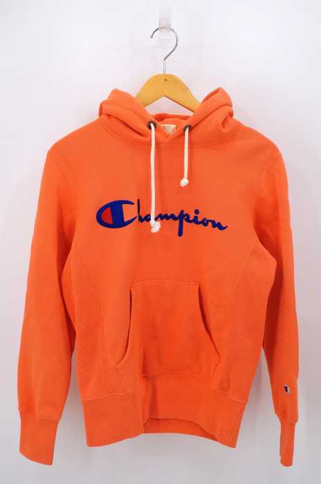 Champion （チャンピオン） 赤タグ REVERSE WEAVE WARM UP ロゴプリントパーカー レディース トップス