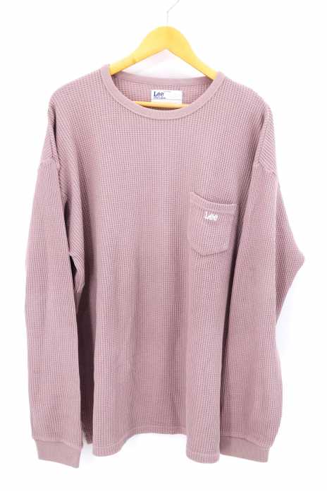 Lee （リー） ワッフル　サーマル　ポケットロングスリーブカットソー　ロンT メンズ トップス