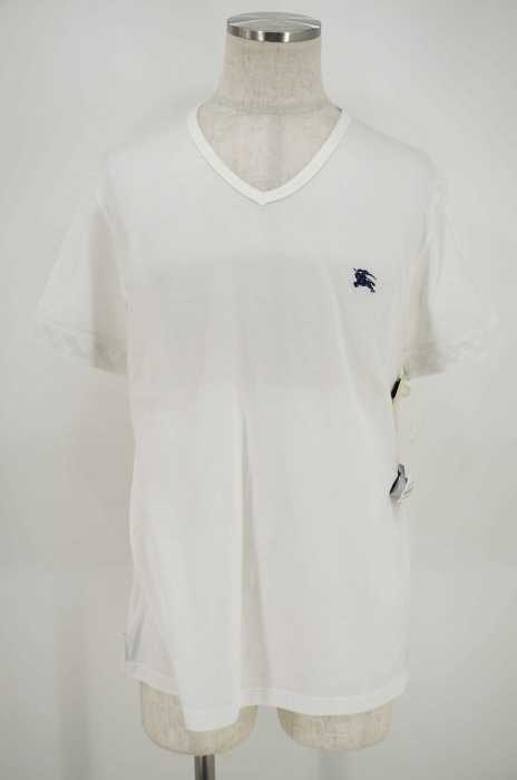 BURBERRY BLACK LABEL （バーバリーブラックレーベル） ロゴ刺繍Tシャツ メンズ トップス