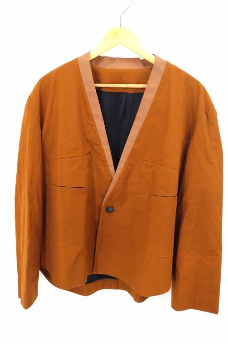 Edwina Horl（エドウィナホール） 16SS ノーカラーワイドジャケット メンズ アウター