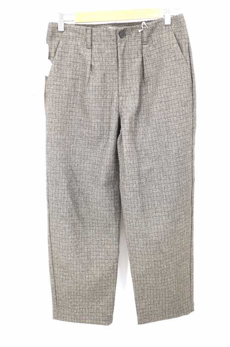 STILL BY HAND （スティルバイハンド） POLYESTER TWEED TAPERED PANTS メンズ パンツ