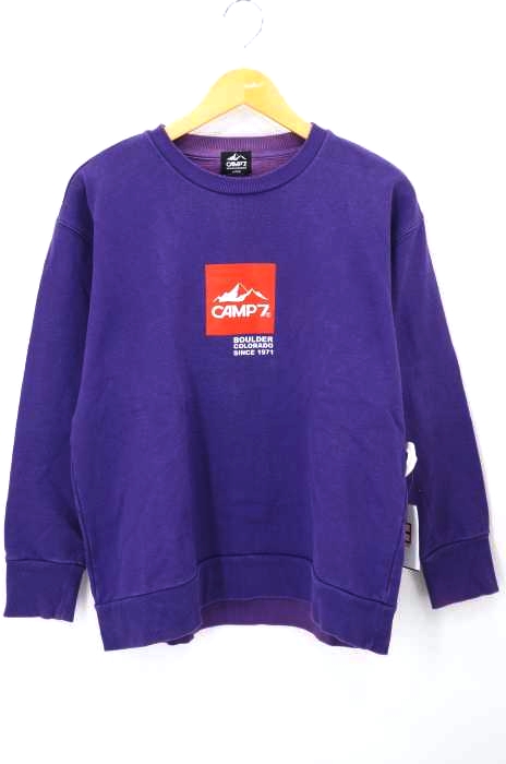 CAMP7（キャンプセブン） 裏起毛ロゴスウェット レディース トップス