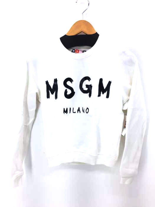 MSGM（エムエスジーエム） センターロゴスウェット レディース トップス