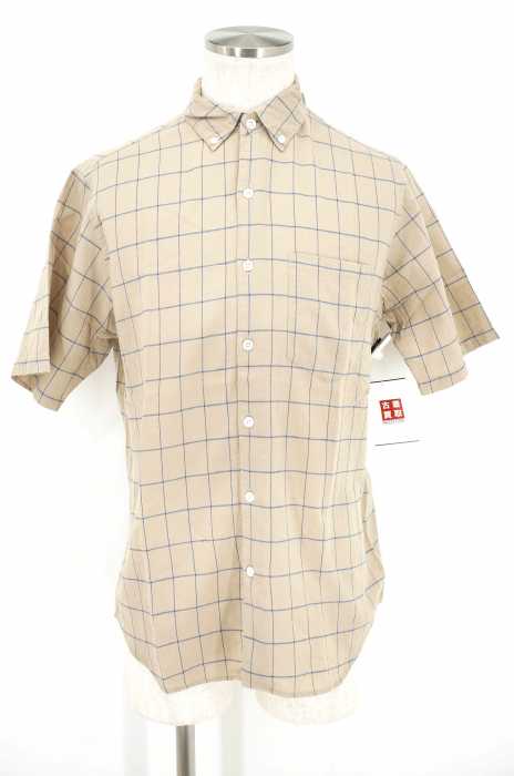 Steven Alan （スティーブンアラン） リネン混チェック柄ボタンダウンシャツ メンズ トップス
