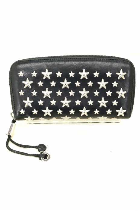 JIMMY CHOO（ジミーチュウ） ラウンドファスナー スタースタッズ FILIPA EBN レディース 財布・ケース