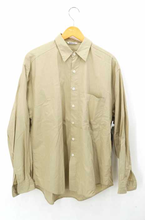 AURALEE （オーラリー） 19AW WASHED FINX TWILL BIG SHIRTS メンズ トップス