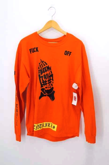 BEENTRILL(ビーントリル) 袖プリントロングスリーブTシャツ メンズ トップス