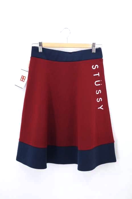 Stussy（ステューシー） ワンポイントロゴ  バイカラースカート レディース スカート