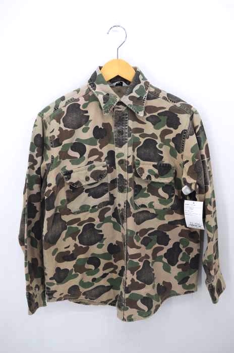 USED古着（ユーズドフルギ） 80S USA製 BLACK DUCK カモ シャツ メンズ トップス