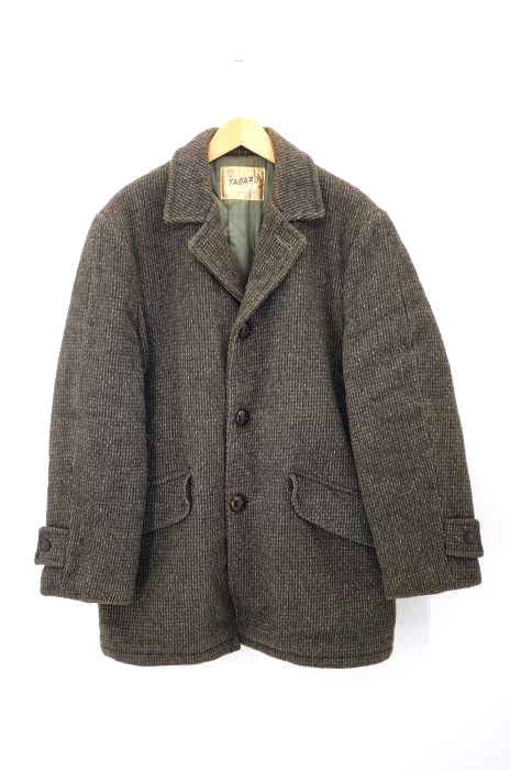 USED古着（ユーズドフルギ） 50～60S TABARD クルミボタン ショールカラーツイードコート メンズ アウター