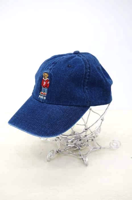 POLO RALPH LAUREN（ポロラルフローレン） ポロベア 刺繍 6パネルデニムキャップ メンズ 帽子