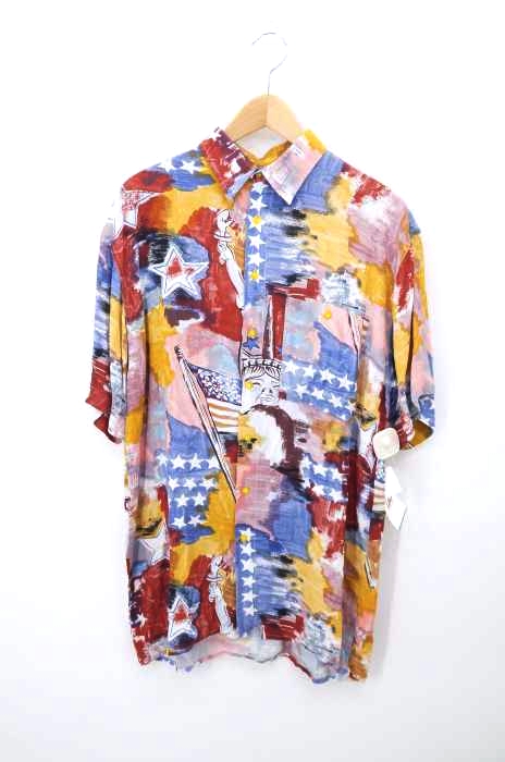USED古着(ユーズドフルギ) augustin 総柄半袖シャツ メンズ トップス