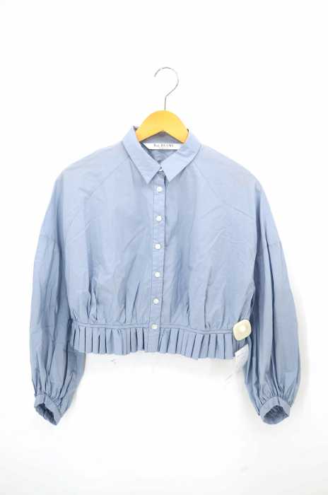 Ray BEAMS （レイビームス） ギャザー ペプラム シャツ レディース トップス