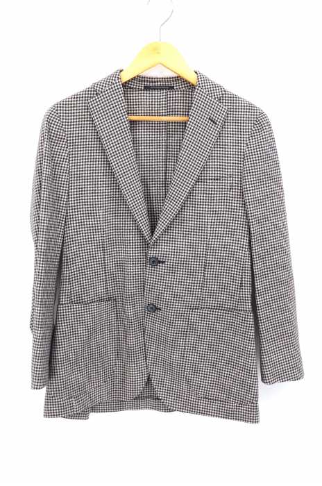 UNITED ARROWS green label relaxing (ユナイテッドアローズグリーンレーベルリラクシング) 千鳥格子柄ウール2Bテーラードジャケット メンズ アウター