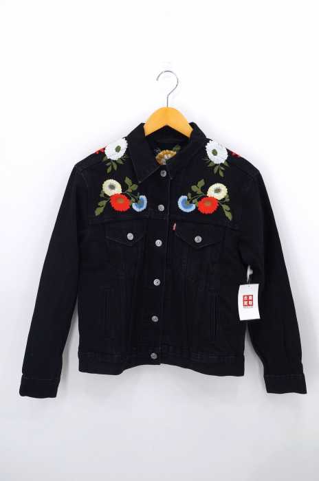 Levis（リーバイス） フラワー刺繍　デニムジャケット レディース アウター