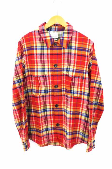 PS Paul Smith （ピーエスポールスミス） Cotton Check Shirt Jacket Multi メンズ トップス