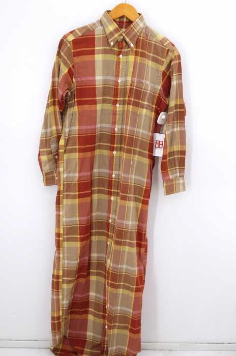 INDIVIDUALIZED SHIRTS（インディビジュアライズドシャツ） マドラスチェック マキシ丈 シャツワンピース レディース ワンピース