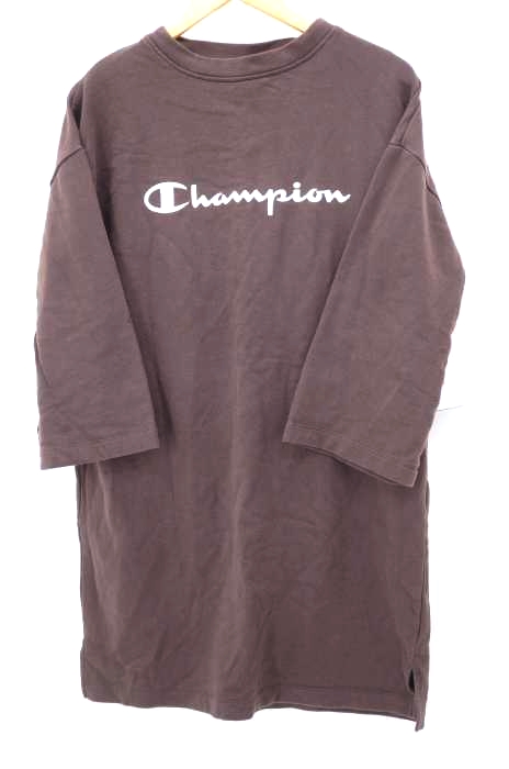 Champion チャンピオン ロゴプリントスウェットワンピース レディース ワンピース ブランド古着買取販売バズストア