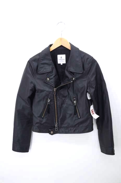 LANVIN en Bleu(ランバンオンブルー) ダブルライダースジャケット レディース アウター
