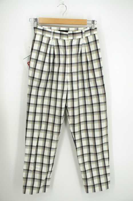 G.V.G.V. （ジーヴィジーヴィ） TARTAN CHECK STRAW PANTS チェック柄パンツ レディース パンツ