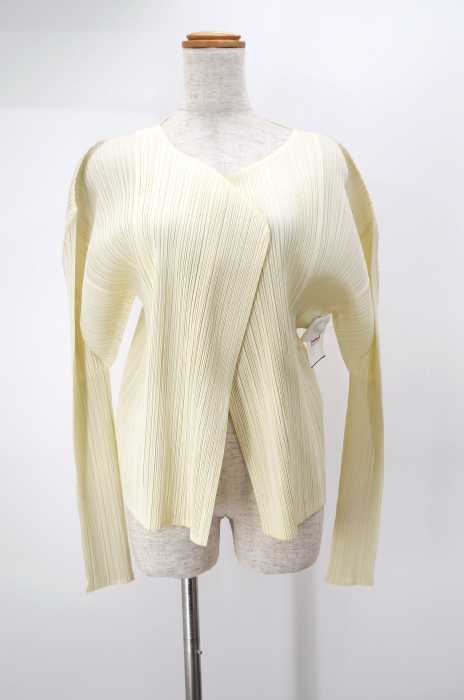 PLEATS PLEASE ISSEY MIYAKE （プリーツプリーズイッセイミヤケ） 前開きプリーツカーディガン レディース トップス