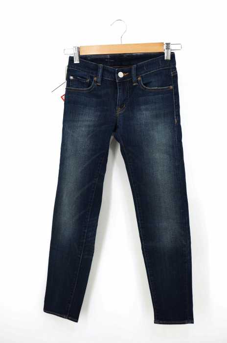 DENIM & SUPPLY RALPH LAUREN (デニムアンドサプライ ラルフローレン) ユーズド加工テーパードデニムパンツ レディース パンツ