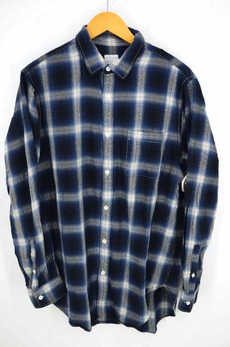 CITY SHOP（シティショップ） オンブレチェックロングシャツ メンズ トップス