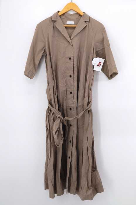 Phlannel（フランネル） 18SS Cotton Open Collared Long Shirt Dress コットンオープンカラーシャツワンピース レディース ワンピース
