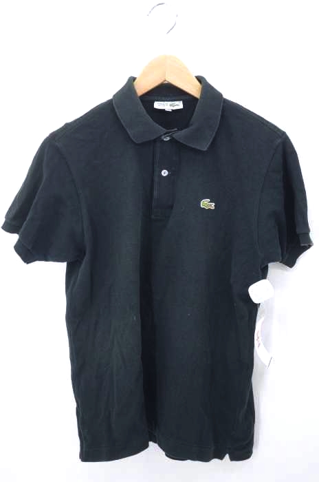 CHEMISE LACOSTE（シュミーズ ラコステ） ロゴ刺繍 鹿の子ポロシャツ メンズ トップス