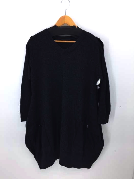 ZUCCa(ズッカ) エポレットVネックビッグニットプルオーバー レディース トップス