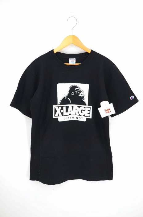 X-LARGE × Champion（エクストララージ チャンピオン） REVERSE WEAVE S/S TEE OG プリントTEE メンズ トップス