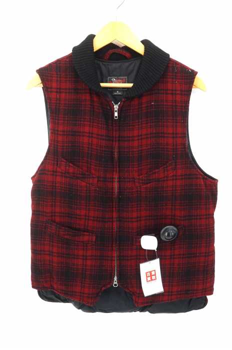 WOOLRICH WOOLEN MILLS （ウールリッチウーレンミルズ） チェック柄 ダウンベスト メンズ アウター