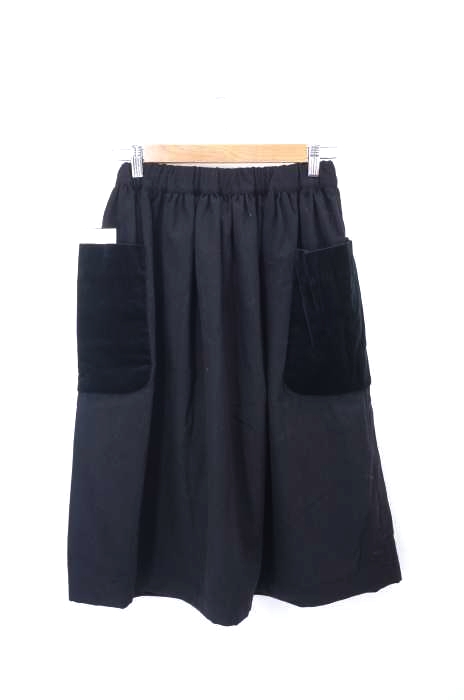 COMME des GARCONS SHIRT（コムデギャルソンシャツ） ポケットベロア切替フレアスカート レディース スカート