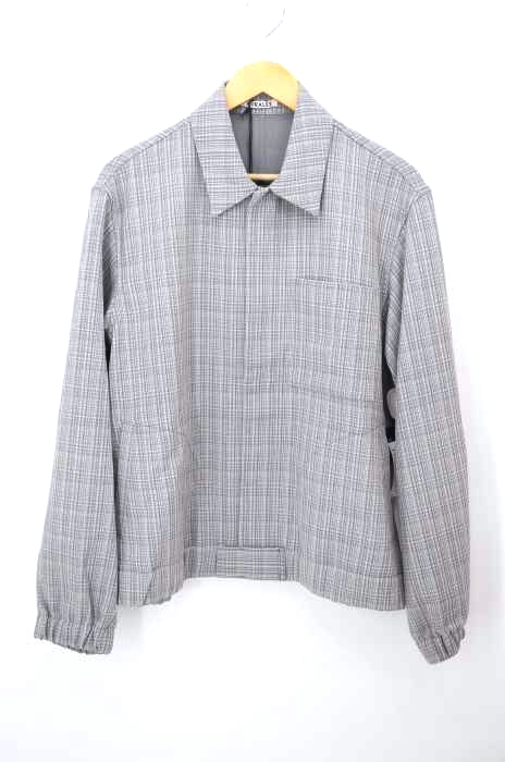 AURALEE（オーラリー） HARD TWIST WOOL DOUBLE FACE CHECK BLOUZON メンズ アウター
