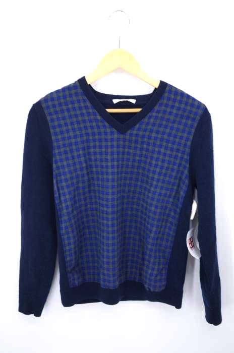 CARVEN（カルヴェン） チェックVネック ニット レディース トップス