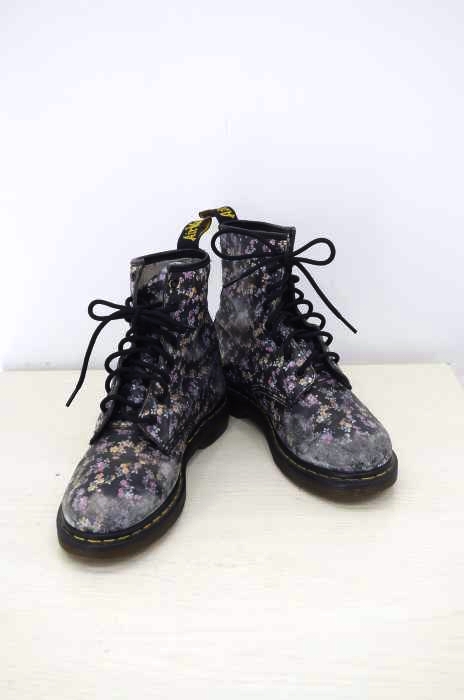 Dr.Martens（ドクターマーチン） フラワープリント 8ホールブーツ メンズ シューズ