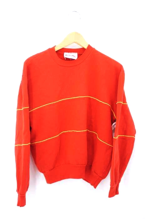 USED古着(ユーズドフルギ) 90S USA製 Nutmeg Mills ラインスウェット レディース トップス
