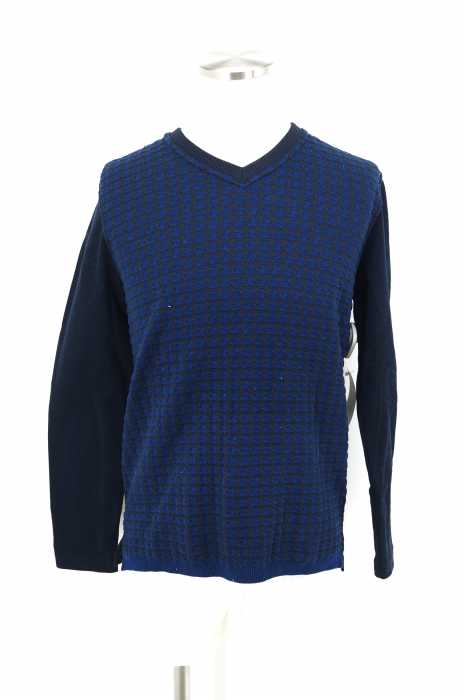 EDIFICE （エディフィス） KNITドッキングVネックカットソー メンズ トップス