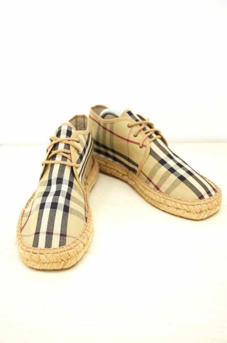 BURBERRY（バーバリー） ノバチェックエスパドリーユシューズ メンズ シューズ