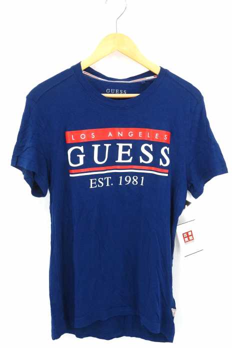 GUESS los angeles(ゲスロサンゼルス) CN SS 81 STRIPES TEE メンズ トップス