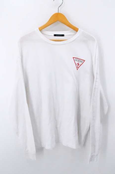 GUESS（ゲス） アームロゴプリント長袖Tシャツ メンズ トップス
