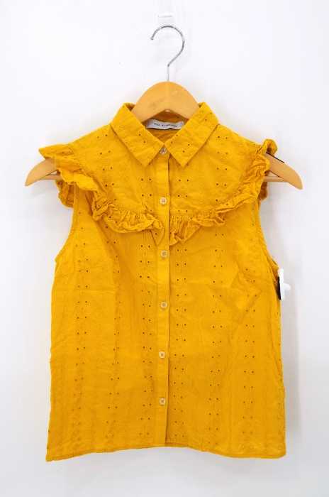 AZUL by moussy （アズールバイマウジー） ノースリーブフリルシャツ レディース トップス
