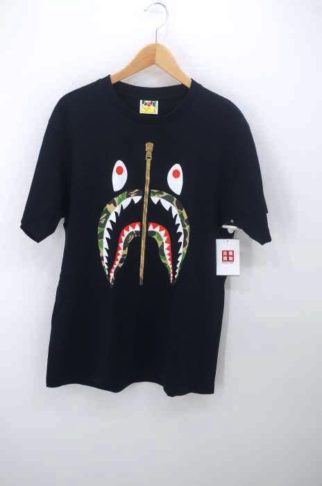 A BATHING APE(アベイシングエイプ) Gold Zip Shark Tee メンズ トップス