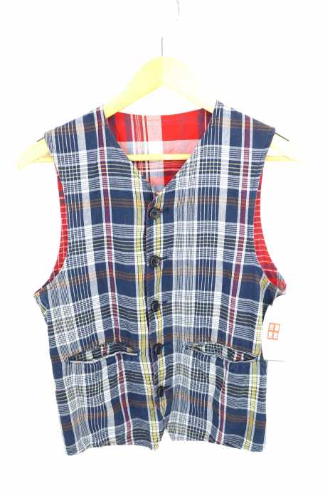 Engineered Garments （エンジニアードガーメンツ） リバーシブルチェック柄ベスト メンズ トップス