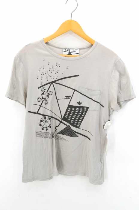 KITSUNE（キツネ） プリントクルーネックポケットTシャツ レディース トップス