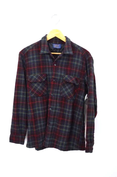 PENDLETON(ペンドルトン) 50S ウールチェック柄エルボーパッチ シャツ メンズ トップス