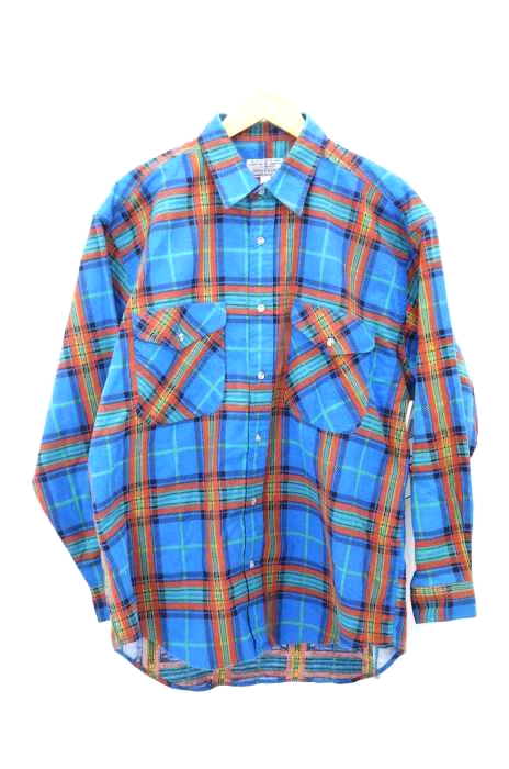 USED古着(ユーズドフルギ) NORTH WEAVE チェックボタンシャツ メンズ トップス