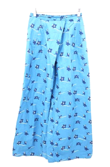 B:MING by BEAMS（ビーミングバイビームス） フラワープリント ラップフロントパンツ レディース パンツ